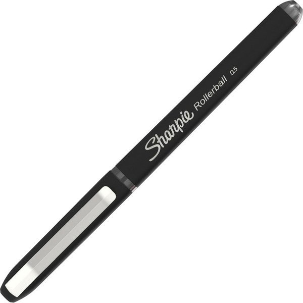 Sharpie Rollerball Pen, 0.5mm Point, 3/10"Wx3/10"Lx7"H, 4/PK, Black PK SAN2093222